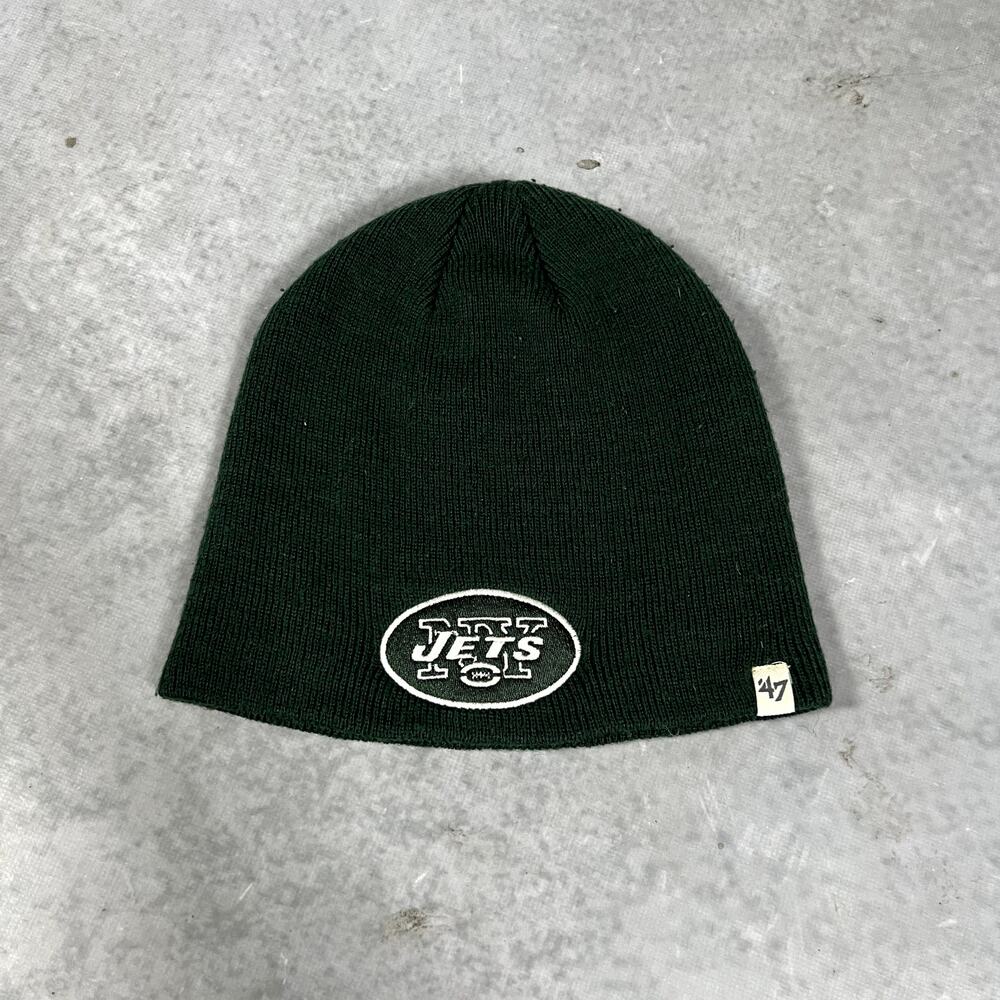 New York Jets NFL Team Green Skull Beanie '47 Collection Skully One Size